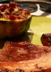 Image of Acorn Squash With Cranberry Stuffing, Recipe Key
