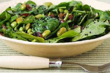 Image of Wilted Spinach With Lemon And Pine Nuts, Recipe Key