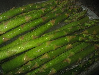 Steamed Asparagus and Linguini