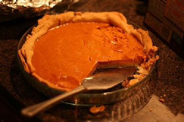 Image of Homemade Pumpkin Pie, Recipe Key