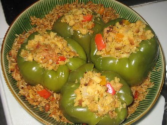 Image of Mexican Stuffed Peppers, Recipe Key