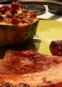 Acorn Squash With Cranberry Stuffing