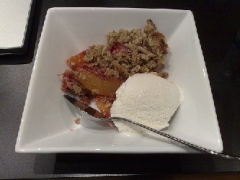 Almond-Peach Crumble