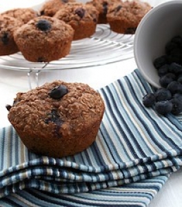 Buttermilk-Bran & Blueberry Muffins