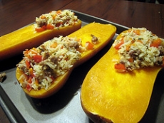 Butternut Squash With Stuffing
