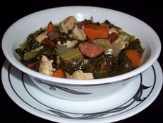 Cabbage Orzo & Sausage Soup