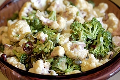 Cauliflower Broccoli Salad