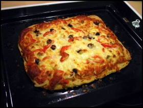 Cheesy Zucchini Pizza