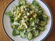 Cucumber and Avocado Salad