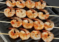 Garlic Skewered Shrimp