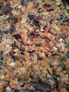 Wild Mushroom Bread Pudding