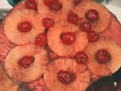 Ham with Cherry Sauce
