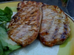 Grilled Pork Cutlet with Rosemary