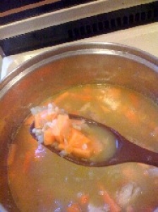 Sweet Potato Chicken Barley Soup