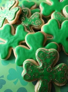 Shamrock Sugar Cookies