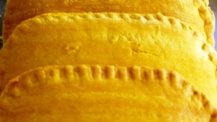 Jamaican Beef Patty in Traditional Coco Bread Bun